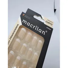 Unhas Postiças Tamanho Curto Francesinha - Macrilan - Up209a Foto mini 3