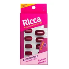 Unhas Ricca Vermelho Seda Foto mini 1