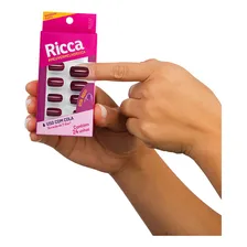 Unhas Ricca Vermelho Seda Foto mini 2