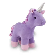 Unicórnio De Pelúcia 30cm Plush Anti-alérgico Cor Lilás com Rosa Foto  mini 1