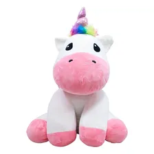 Unicornio Pelucia / Unic贸rnio Fofinho Branco Sentado Grande Foto mini 1