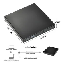 Unidade externa de CD e gravador USB e gravador portátil Foto mini 3