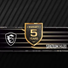 Unidade sólida interna SSD Msi Spatium M480 Pro Nvme - 1 TB Foto mini  3