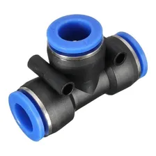 União Emenda Redução Em T 10mm X 8mm PneumÔtica 10 Peças Cor Preto/azul Foto mini 1