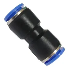 União Emenda Reta Pu 6mm Pneumática Engate Rápido 3 Peças Foto mini  3