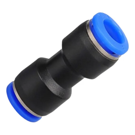 União Emenda Reta Pu 8mm Pneumática Engate Rápido 10 Peças Foto 1