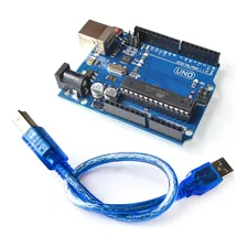 Uno R3 Atmega328 Atmega16u2 Compatível Com Arduino + Usb Foto  mini 1