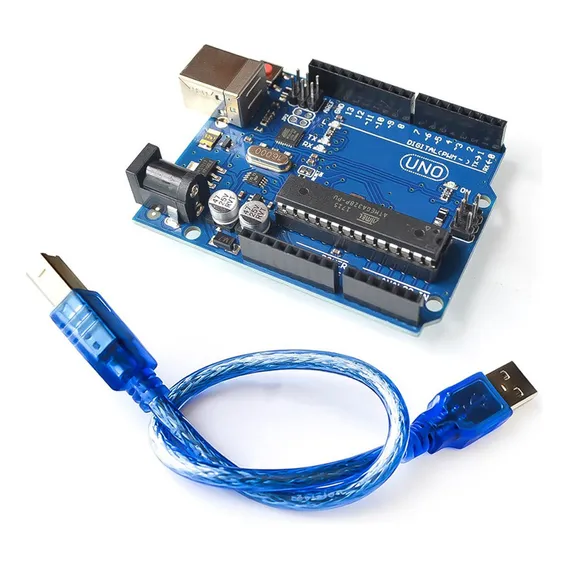 Uno R3 Atmega328 Atmega16u2 Compatível Com Arduino + Usb Foto 1