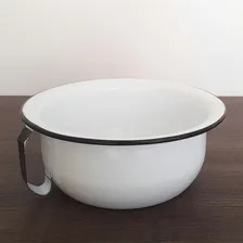 Urinol Pinico Coletor De Urina Aço Carbono Esmaltado 2l Xixi Foto mini 1