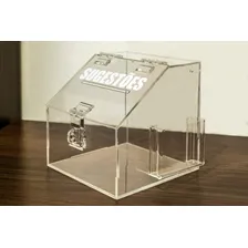 Urna Caixa Sugestões Transparente Foto mini 2