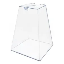 Urna Pirâmide De Acrílico Transparente - 30x20x12 Foto  mini 1