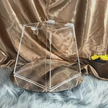 Urna Pirâmide Para Sorteio Grande Em AcrÃlico Transparente Foto mini 2