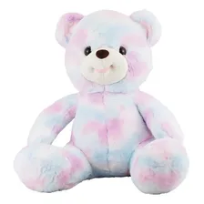 Urso Azul Rosa Sentado 20cm Pelúcia Foto mini  2