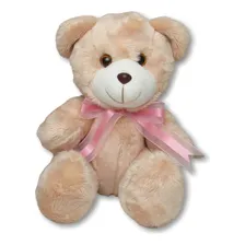 Urso De PelĂșcia Bichinho De PelĂșcia Urso 25 X 21cm Cor laço rosa Foto mini 1