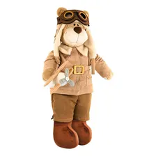 Urso De PelĂșcia Bochecha Aviador Antigo 3 Foto mini 1