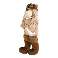 Urso De PelĂșcia Bochecha Aviador Antigo 3 Foto mini 2