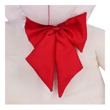 Urso Gigante Grande Pelúcia Teddy Bear 90cm - Baunilha Cor Urso Baunilha com Laço Vermelho Foto mini 4