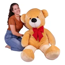 Urso Gigante Grande Pelúcia Teddy Bear 90cm - Nacional Foto mini  3