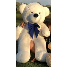Urso Gigante Pelúcia Grande Teddy 1,10 Metros Personalizado Cor Laço Azul Foto mini 1
