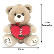 Urso Pelucia Medio Com Coração Para Namorada Foto mini 2