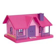 Usual casinha de boneca bella casinha portainha abre e fecha cor rosa Foto mini  2