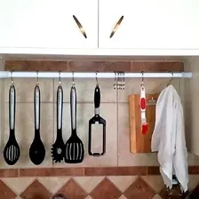 Uzzo tubo extensível muntifuncional preto 70cm a 120cm Foto mini  3
