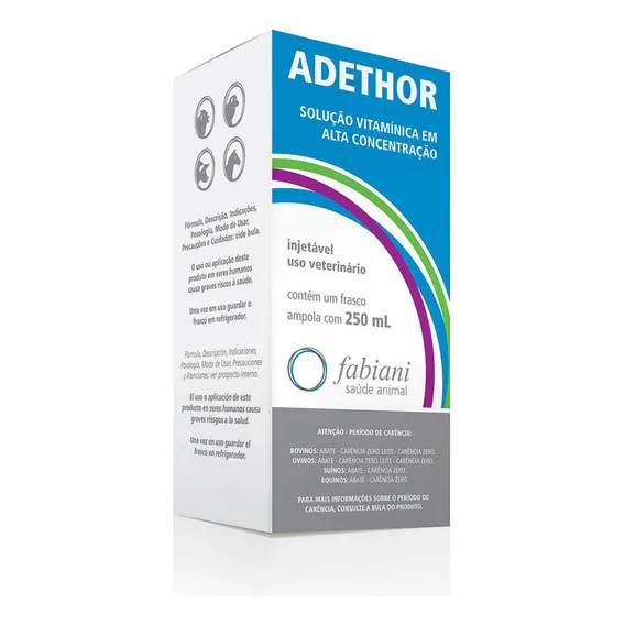 V Adethor 250ml Suplemento Vitamínico - Fabiane Foto 1