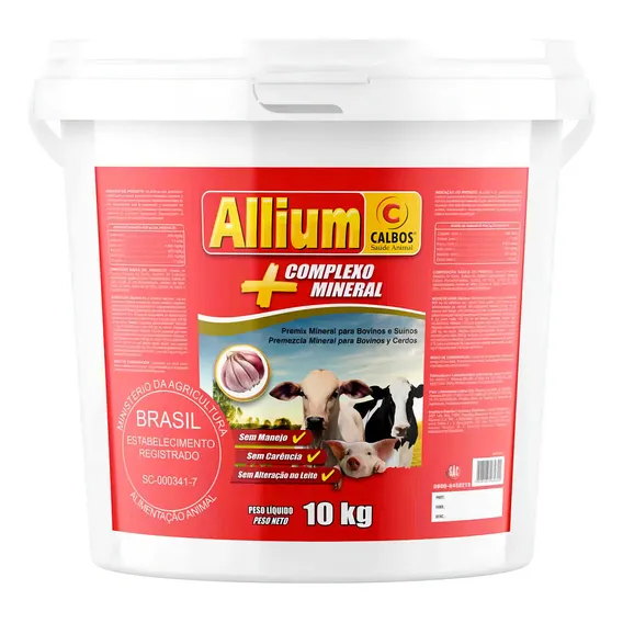V Allium 10kg Suplemento Vitamínico - Calbos Foto 1
