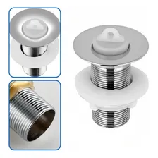 Válvula Banheiro Pia Ralo Lavatório Cuba Metal Cromado 7/8 Foto mini 2