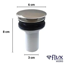 Válvula Click 7/8 Inox Lavatório Cuba Pia Flvx Hidro Foto mini  3