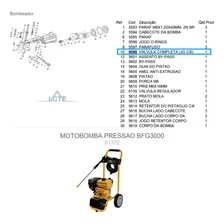 Válvula Completa (jg C/6) P/ Hidrolavadora Bfg 3000 Pro 5599 Cor Branco Foto mini 3