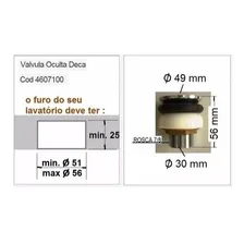 Válvula De Escoamento Oculta Deca Para Lavatório Ve0101 Cor Prateado Foto mini 2