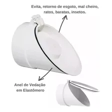 Válvula De Retenção De Tubos Esgoto Retorno Mau Cheiro 100mm Valeplast Foto mini 2
