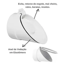Valvula De Retençao Esgoto 100mm Anti Enchente Ratos Cheiro Foto mini 2