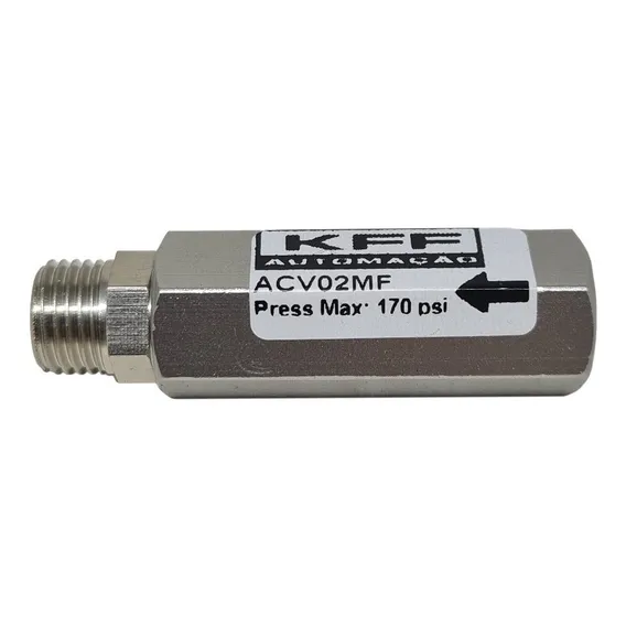 Válvula De Retenção Pneumática M/f 1/4 Npt P/ Ar Comprimido Foto 1