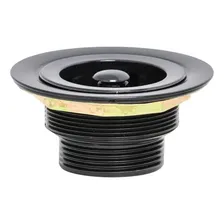 Válvula Escoamento Americana Cozinha Pia Preto Metal 3.1/2 Foto mini 1