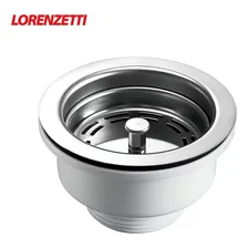 Válvula Escoamento P/ Pia De Cozinha Inox 3.1/2 Lorenzetti Foto mini 1