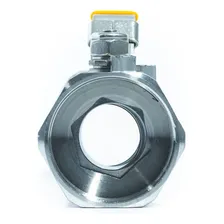 Válvula Esfera Monobloco Aço Inox 304 Rosca Npt Ø 1 Foto mini 2