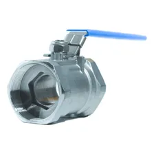 Válvula Esfera Monobloco Aço Inox 316 Rosca Bsp Ø 1/2 Foto mini 1