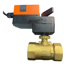 Válvula Esfera Reta Latão Dn40 220v Foto mini 3