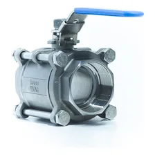 Válvula Esfera Tripartida Aço Inox 316 Rosca Bsp Ø 3/4 Foto mini  2