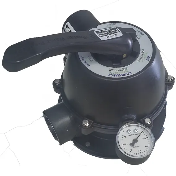 Válvula Filtro Piscina Universal Vf6 Pentair Sibrape 6 Furos Foto 1