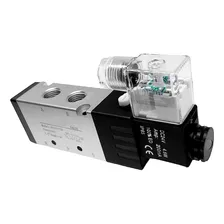 Valvula Pneumática Simples Solenoide 5/2 Modelo 4v310-08 Foto mini 1
