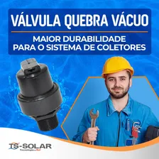 Válvula Quebra Vácuo Aquecimento Solar Piscina Ts Solar Foto mini 4