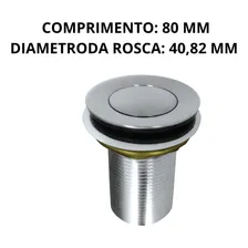 V谩lvula Ralo Tanque Lavat贸rio Clic Click 40 Mm Metal Cromado Foto mini 2
