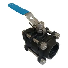 Válvula Registro Esfera Tripartida Aço Carbono Wcb 1'' Dn25 Foto mini 1