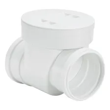 Válvula retenção horizontal Pvc esgoto 100mm Amanco Foto  mini 1