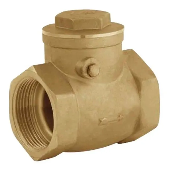 Válvula Retenção Horizontal Latão Portinhola 1/2 Tec Flux Foto 1