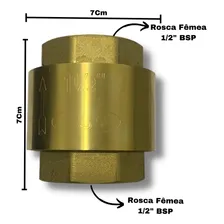 Válvula Retenção Vertical 1.1/2 Bsp 150 Lbs Foto mini 4