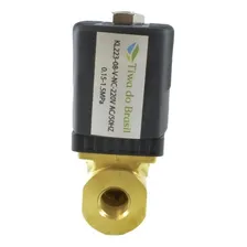 Válvula Solenoide 1/4 Vias N. Fechada Água/óleo/ar 220v Foto mini  3